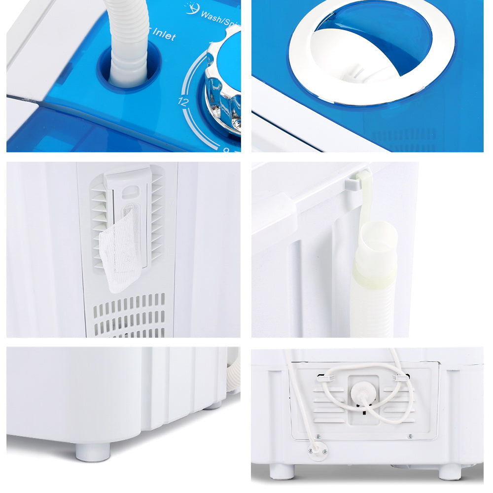 Devanti 4.6KG Portable Washing Machine Blue