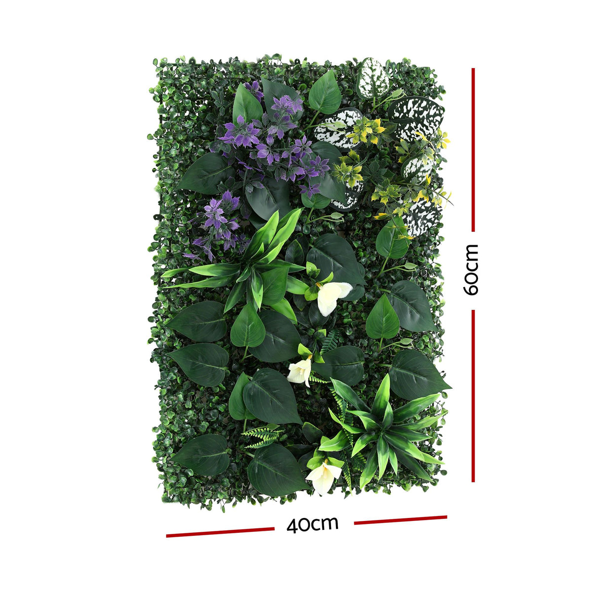 Gardeon 4 Piece Artificial Plant Wall Panel Set 40x60cm Green