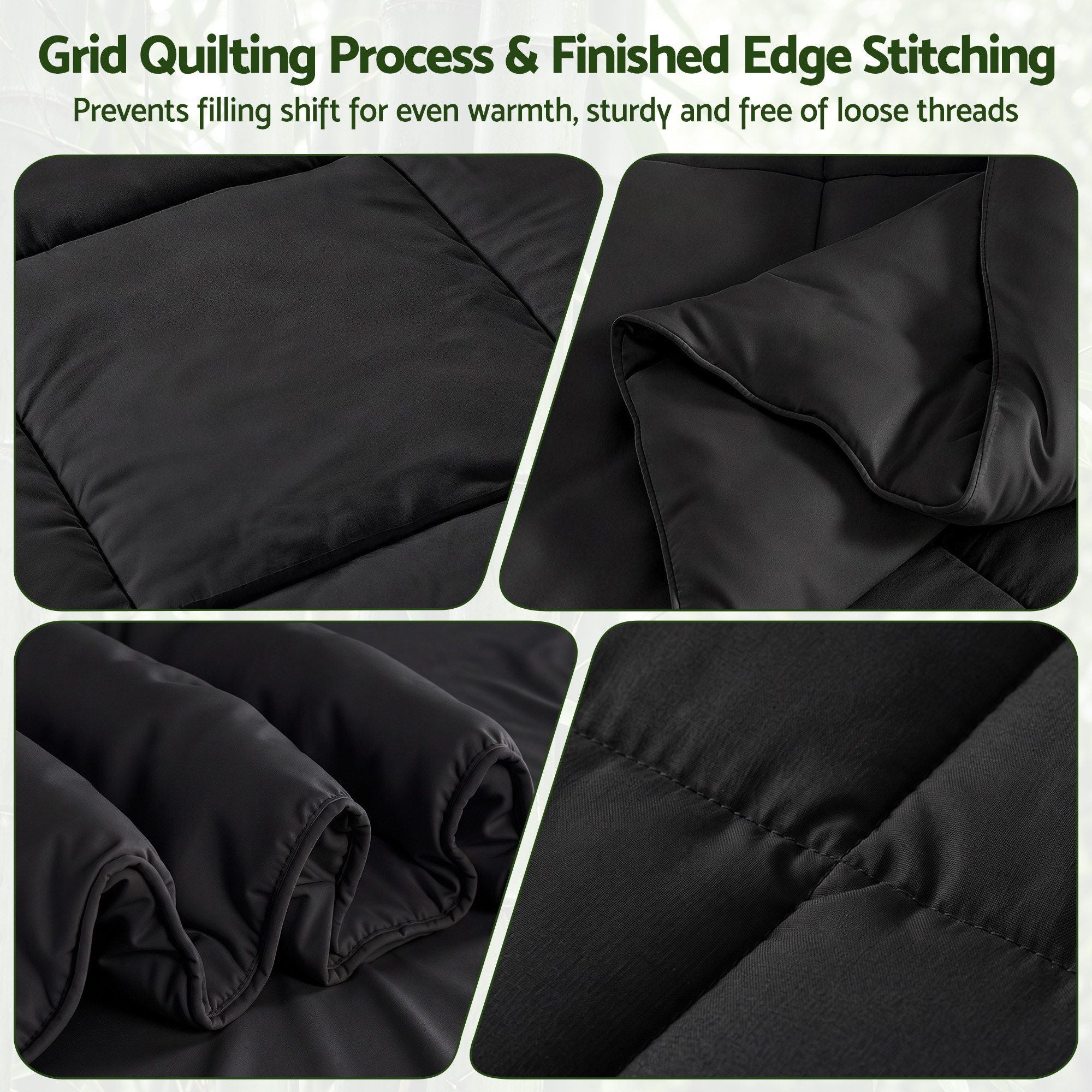 Giselle 200GSM Bamboo Microfibre Queen Quilt Lightweight All Season Doona Duvet
