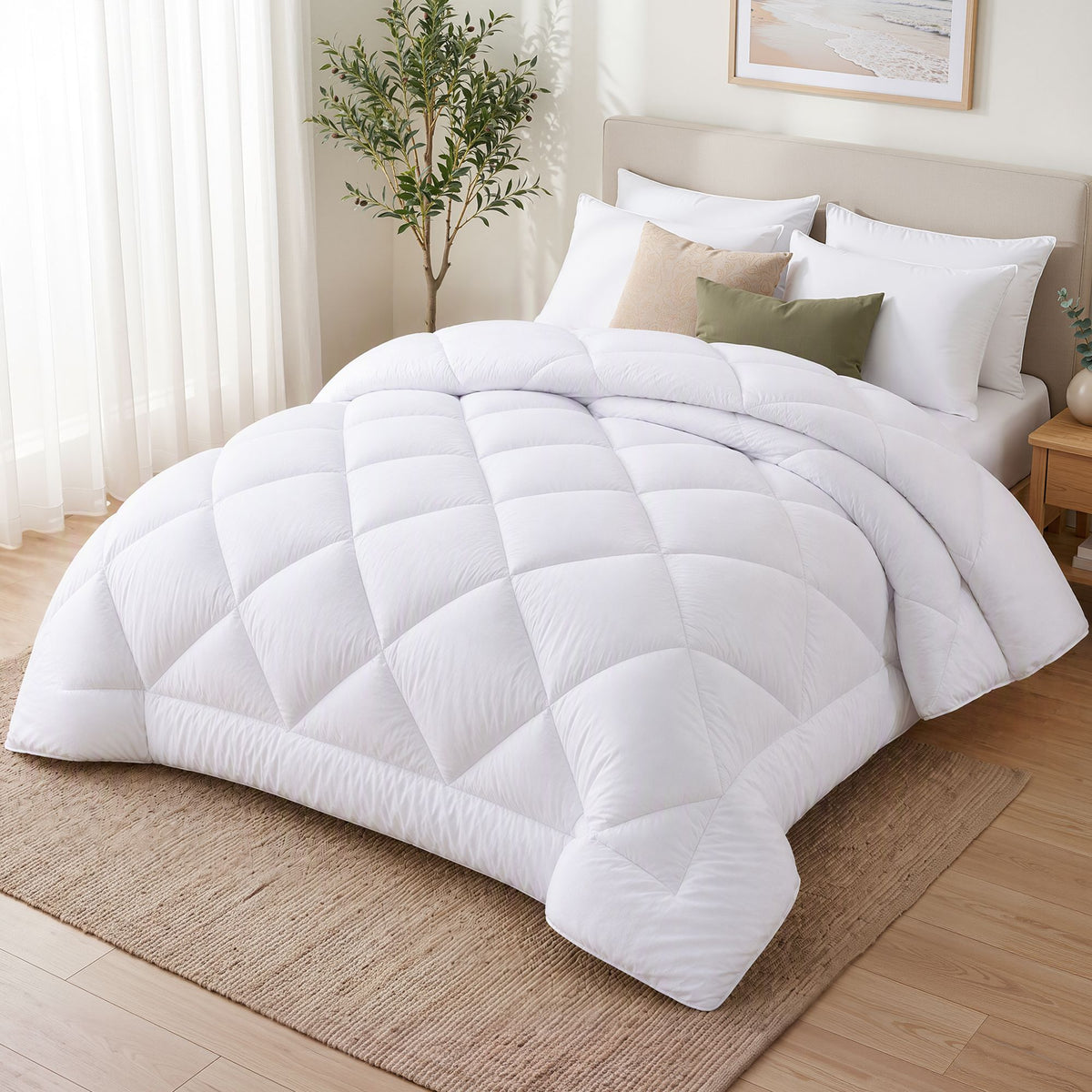 Giselle Bedding Bamboo Blend Quilt King 700gsm Microfibre