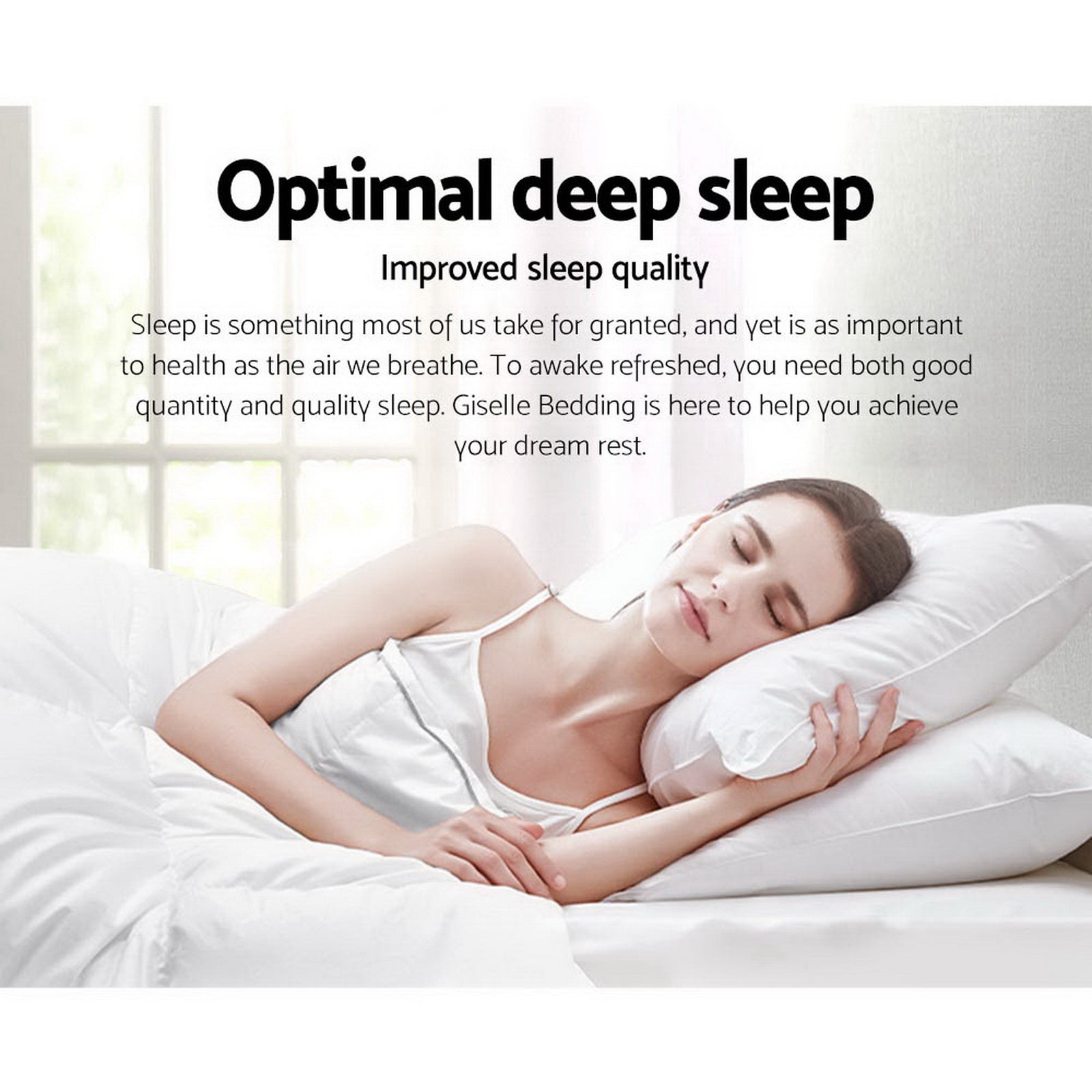 Giselle Super King Quilt Bamboo Microfibre 800GSM White