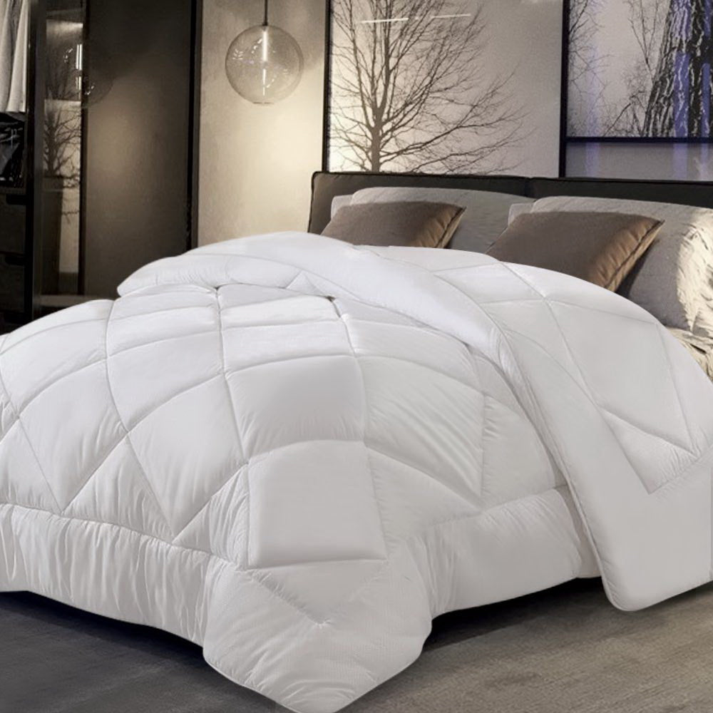 Giselle Super King Quilt Bamboo Microfibre 800GSM White