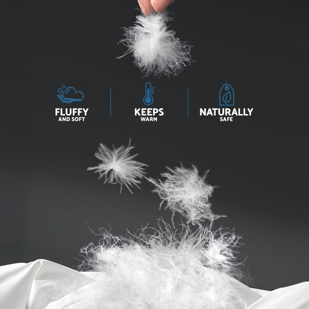 Giselle King Quilt 700GSM Duck Down Feather White