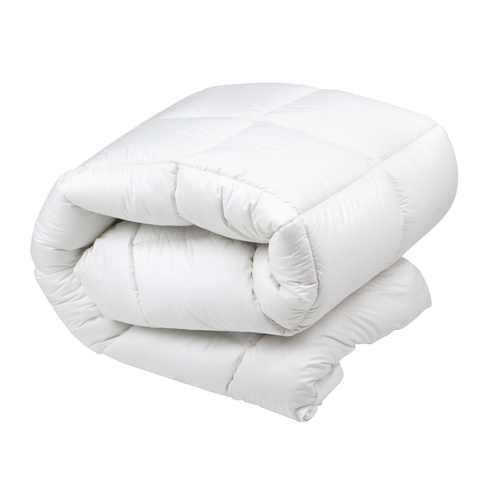 Giselle Super King Duck Down Feather Quilt 500GSM White