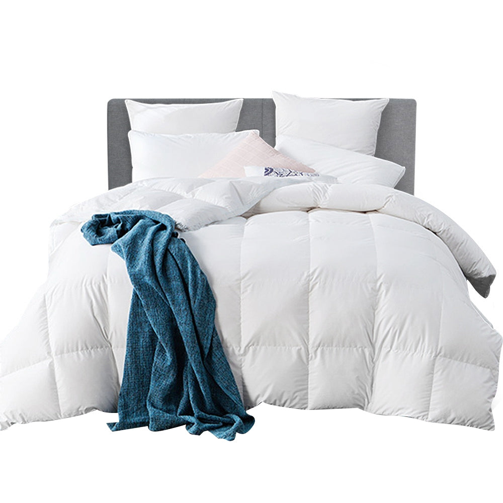 Giselle Queen Quilt 800GSM Goose Down Feather White