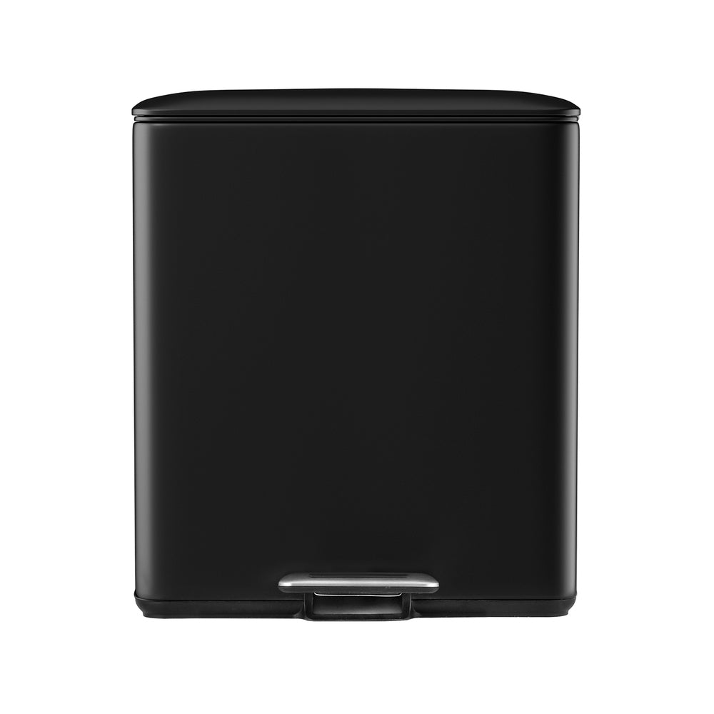 Cefito 40L Dual Compartment Pedal Bin Black