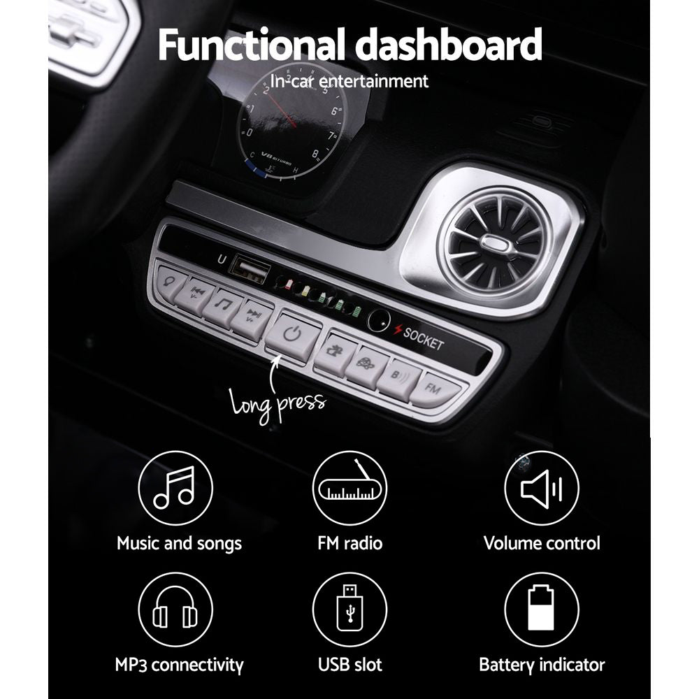 Mercedes-Benz AMG G63 Kids Electric Ride On Car 12V Black