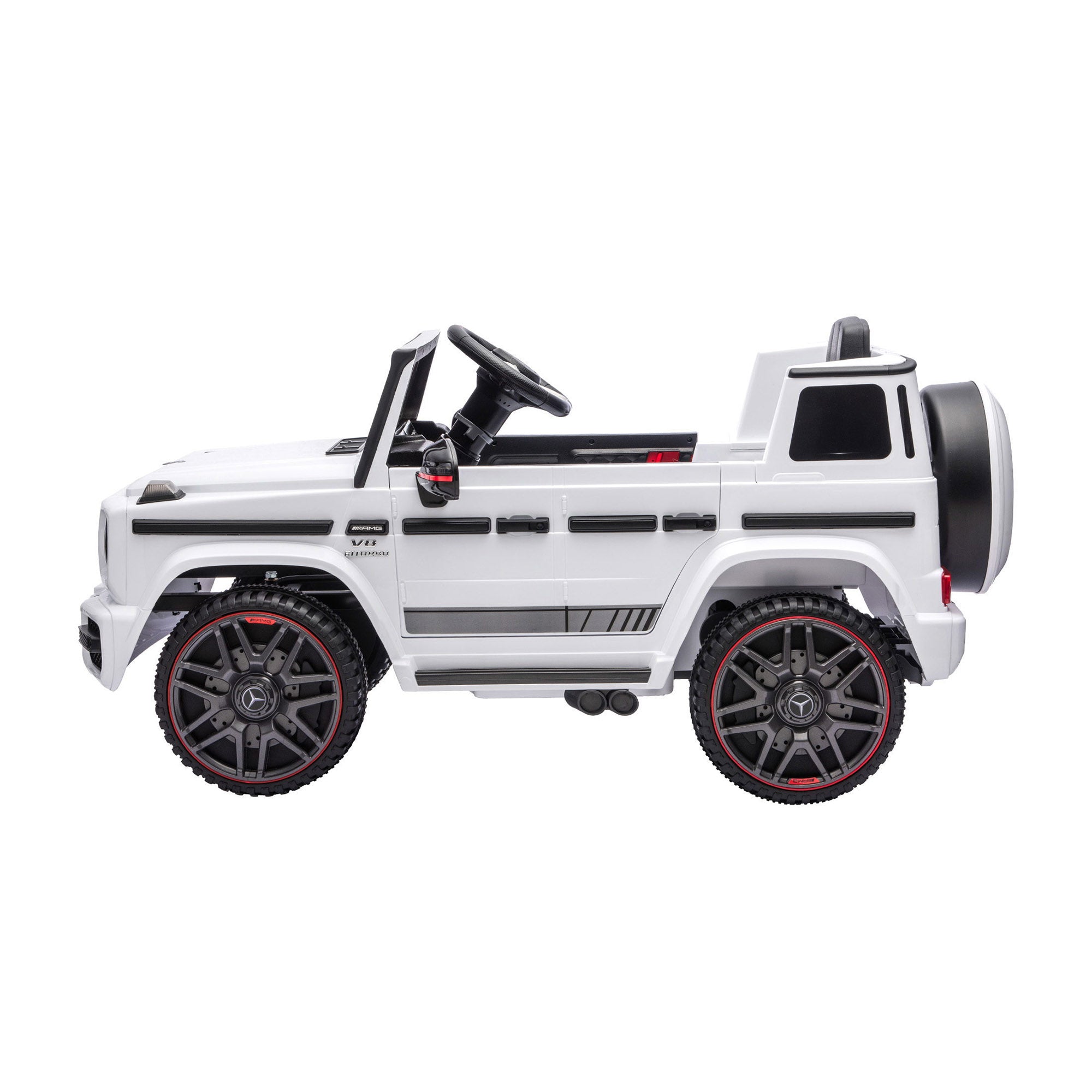 Kids Electric Ride On Car G63 Toy Cars Remote Control White