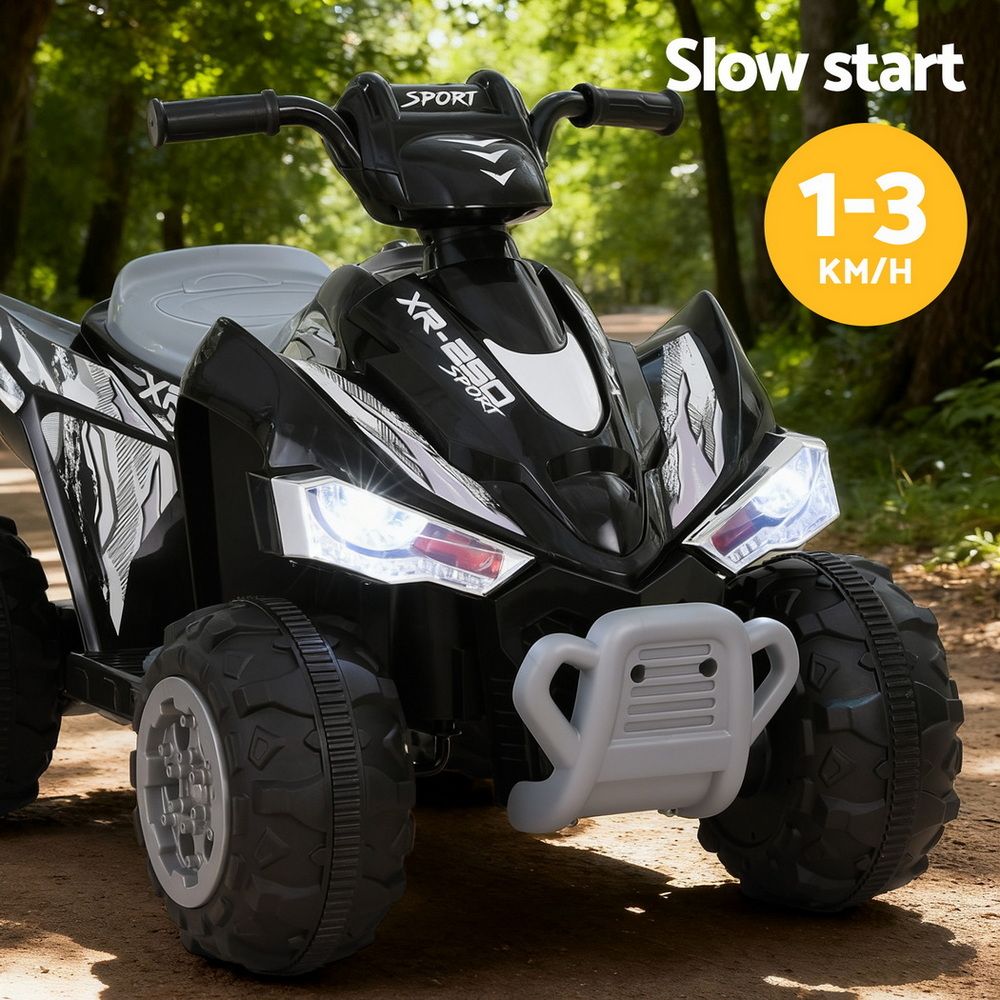 Rigo Kids Ride On ATV Quad Motorbike Electric 12V Black