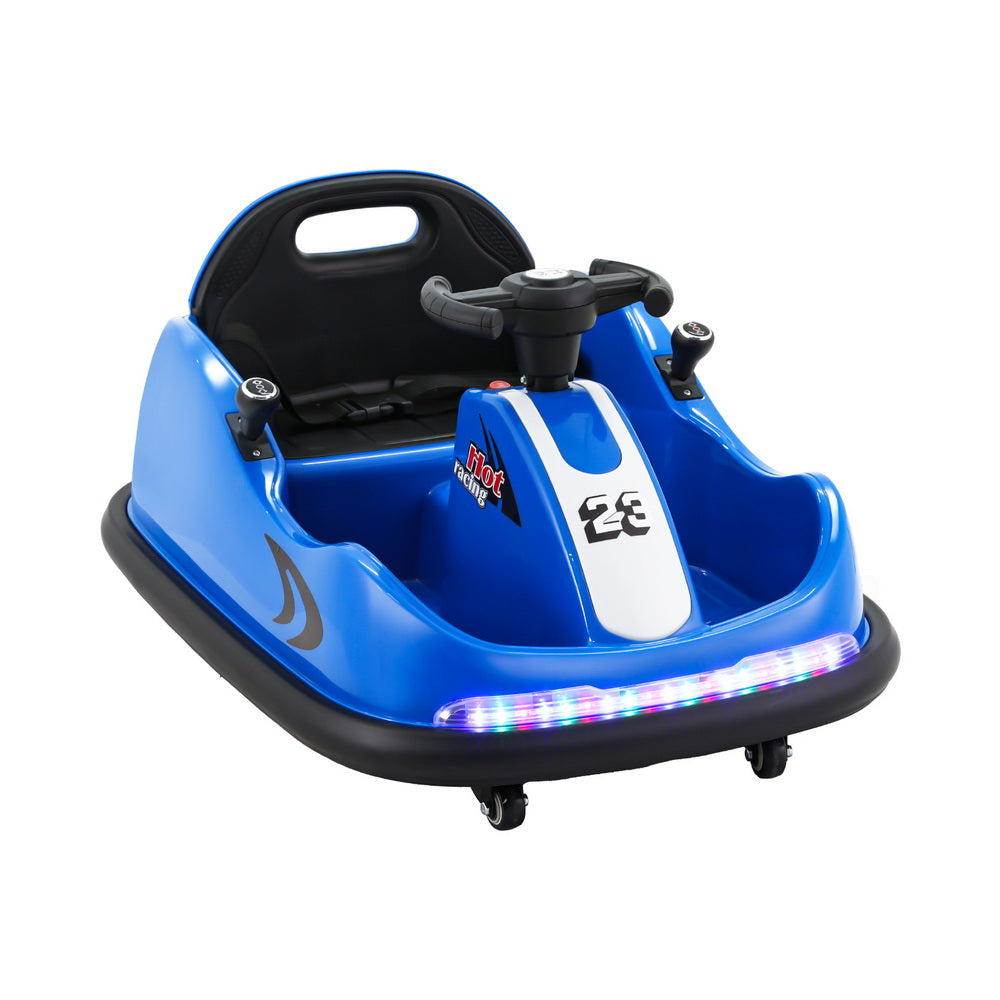 Rigo 6V Kids Electric Bumper Kart Remote Control Blue