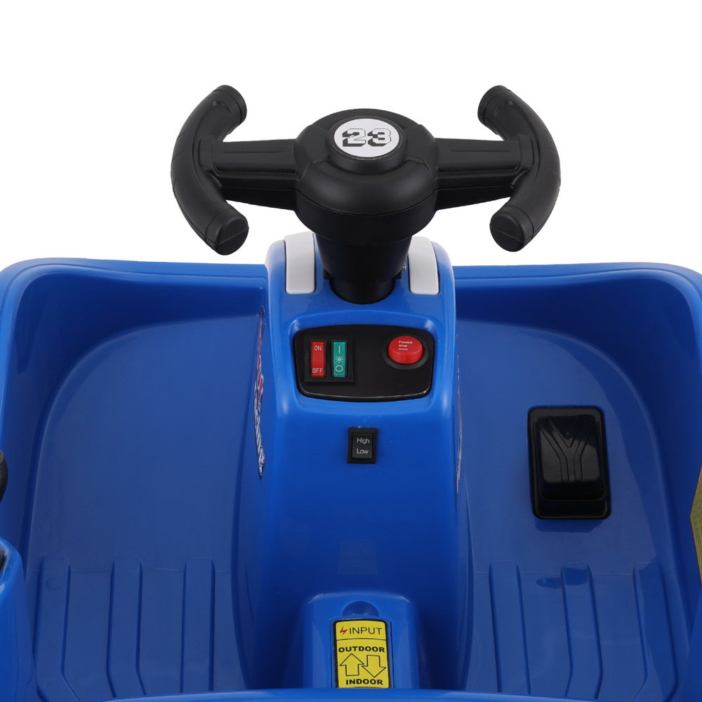 Rigo 6V Kids Electric Bumper Kart Remote Control Blue