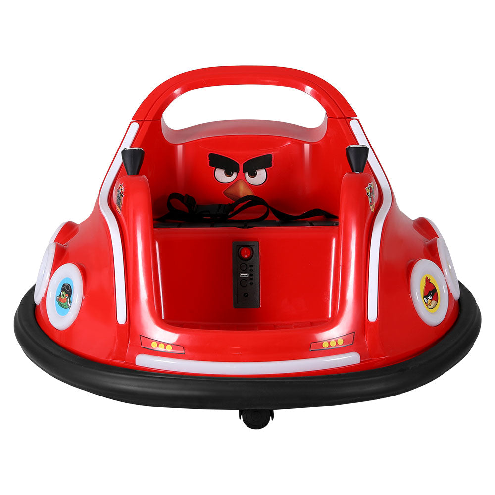 Rigo Kids Electric Bumper Car 360° Rotation Remote Red Angry Birds Stickers