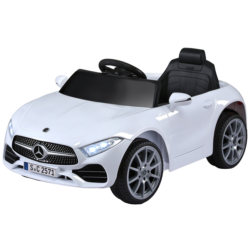Licensed Kids Electric Ride-On Car Remote Control Music White