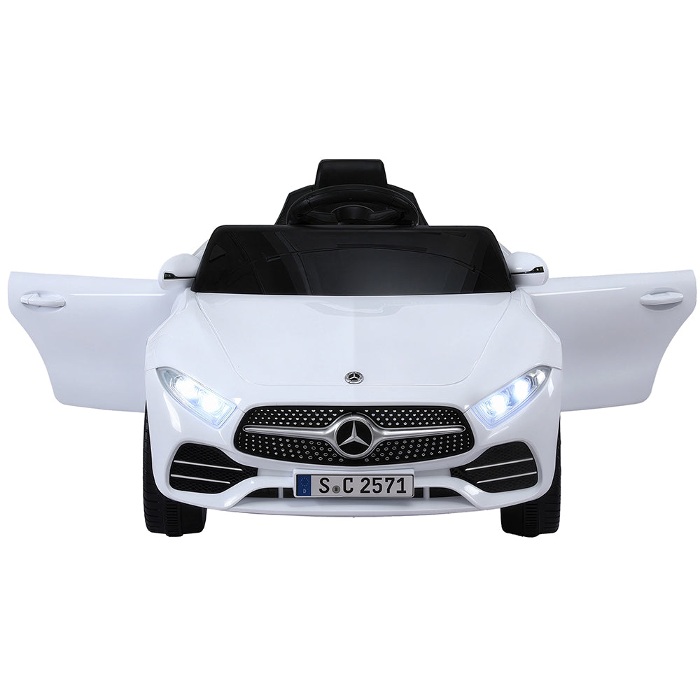 Licensed Kids Electric Ride-On Car Remote Control Music White