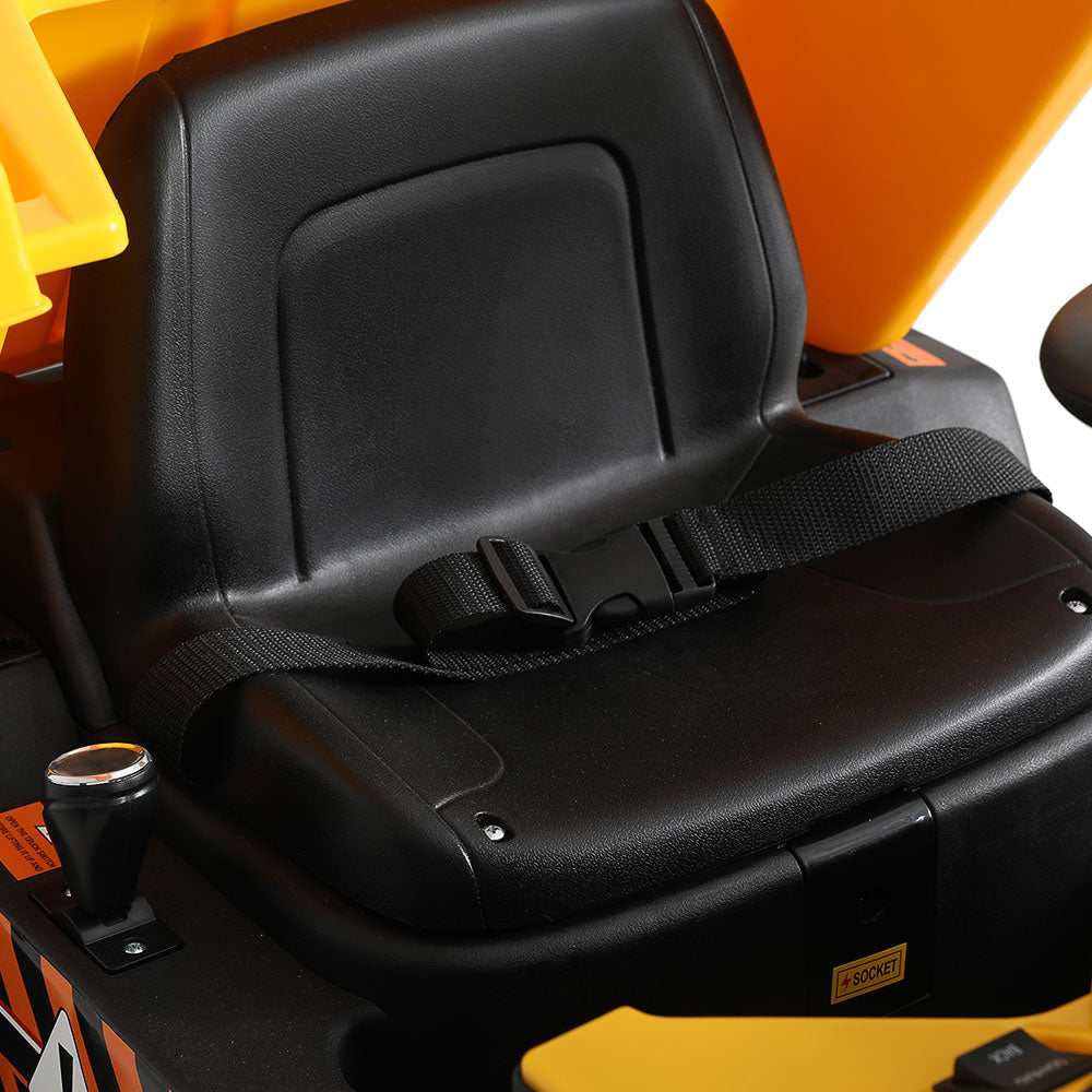 Rigo 12V Kids Electric Ride-On Dump Truck Yellow