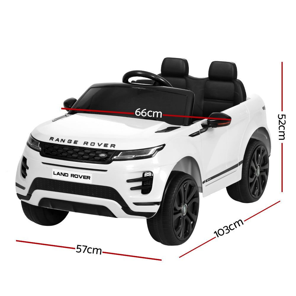 Land Rover Evoque Kids Electric Ride-On Car 12V Remote White
