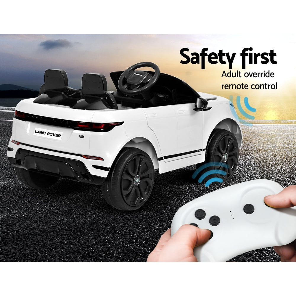 Land Rover Evoque Kids Electric Ride-On Car 12V Remote White