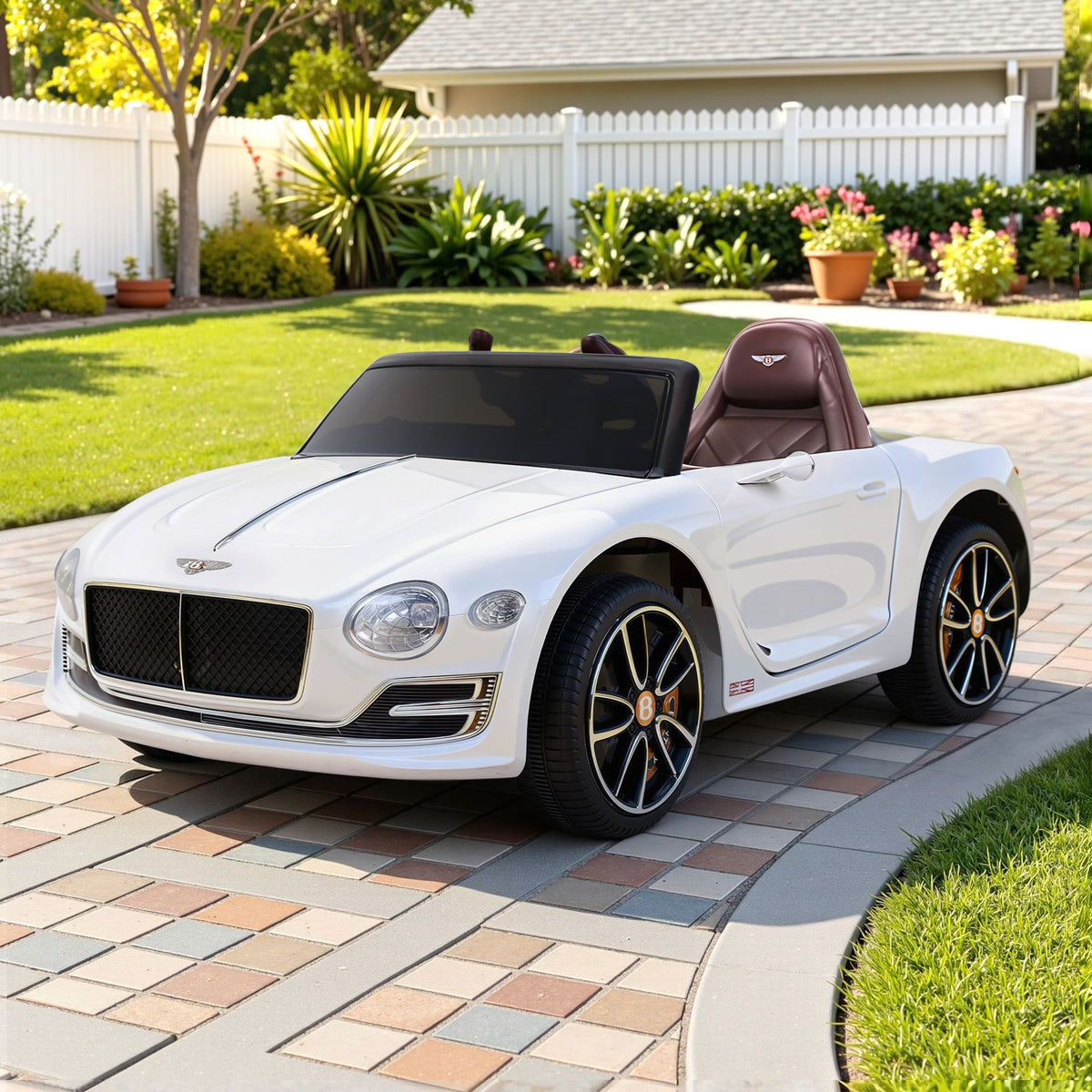 EXP12 Speed 6E Bentley Licensed Kids Electric Ride On Car 12V White