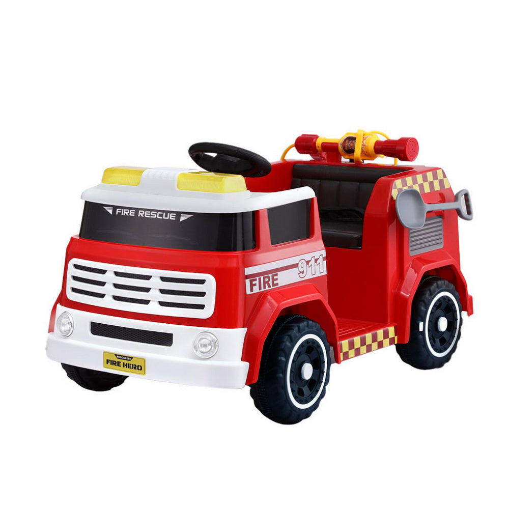 Rigo Kids Ride On Fire Truck Electric with Water Gun