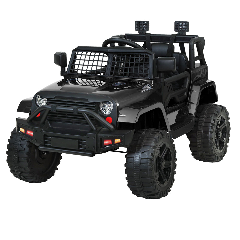 Rigo 12V Kids Electric Ride-On Jeep Black