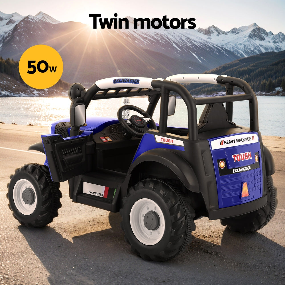 Rigo Kids Electric Ride-On Jeep 12V Remote Blue