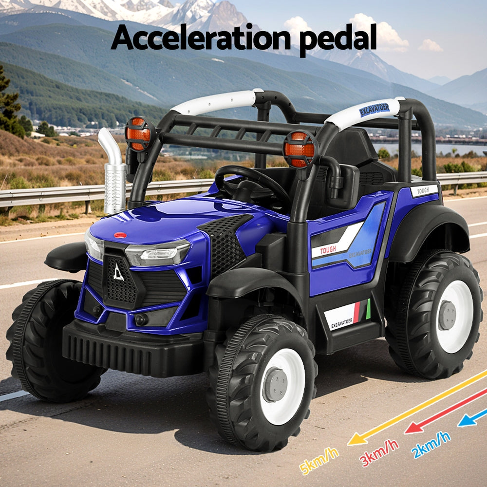 Rigo Kids Electric Ride-On Jeep 12V Remote Blue