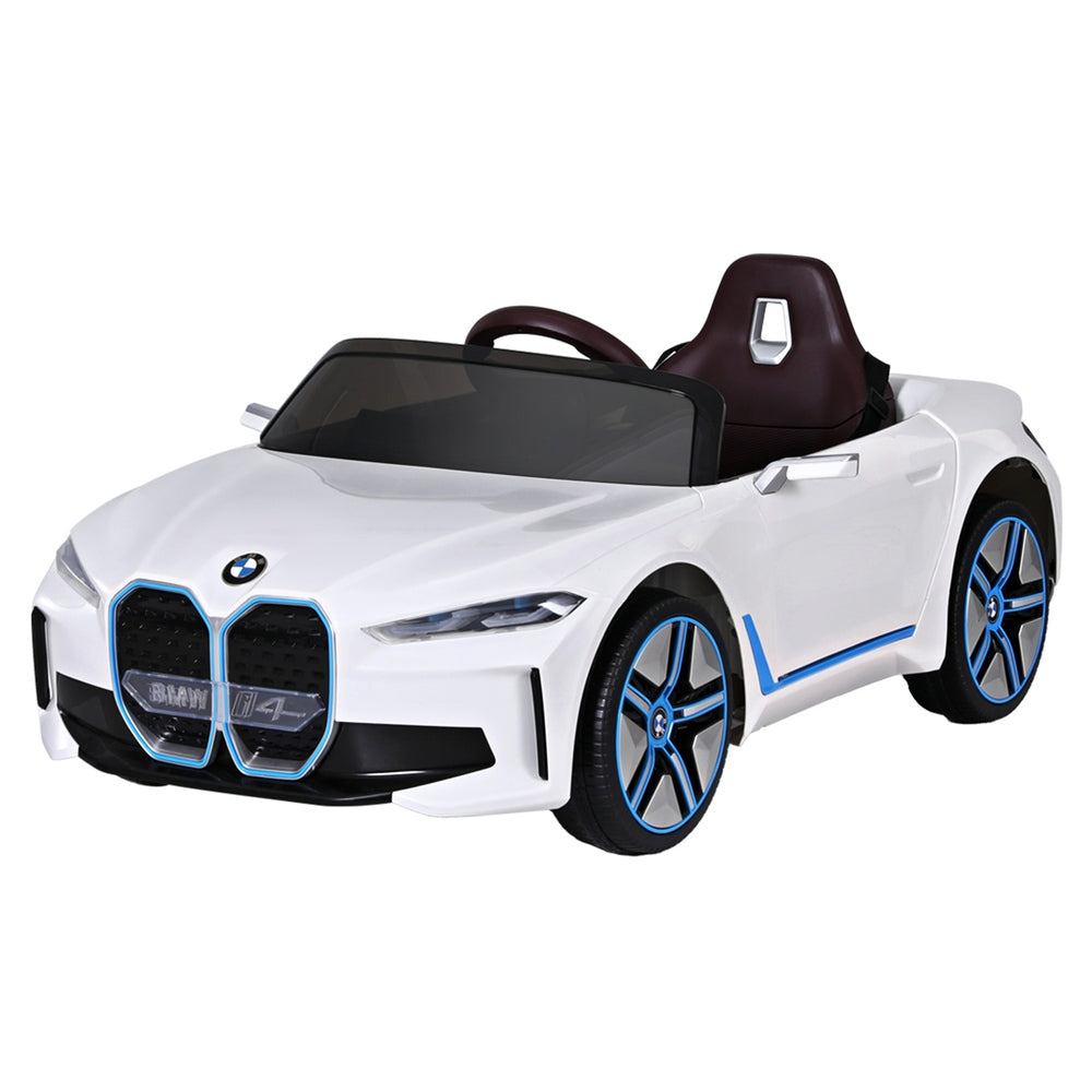 BMW I4 Kids Ride On Car 12V Electric Remote Control White