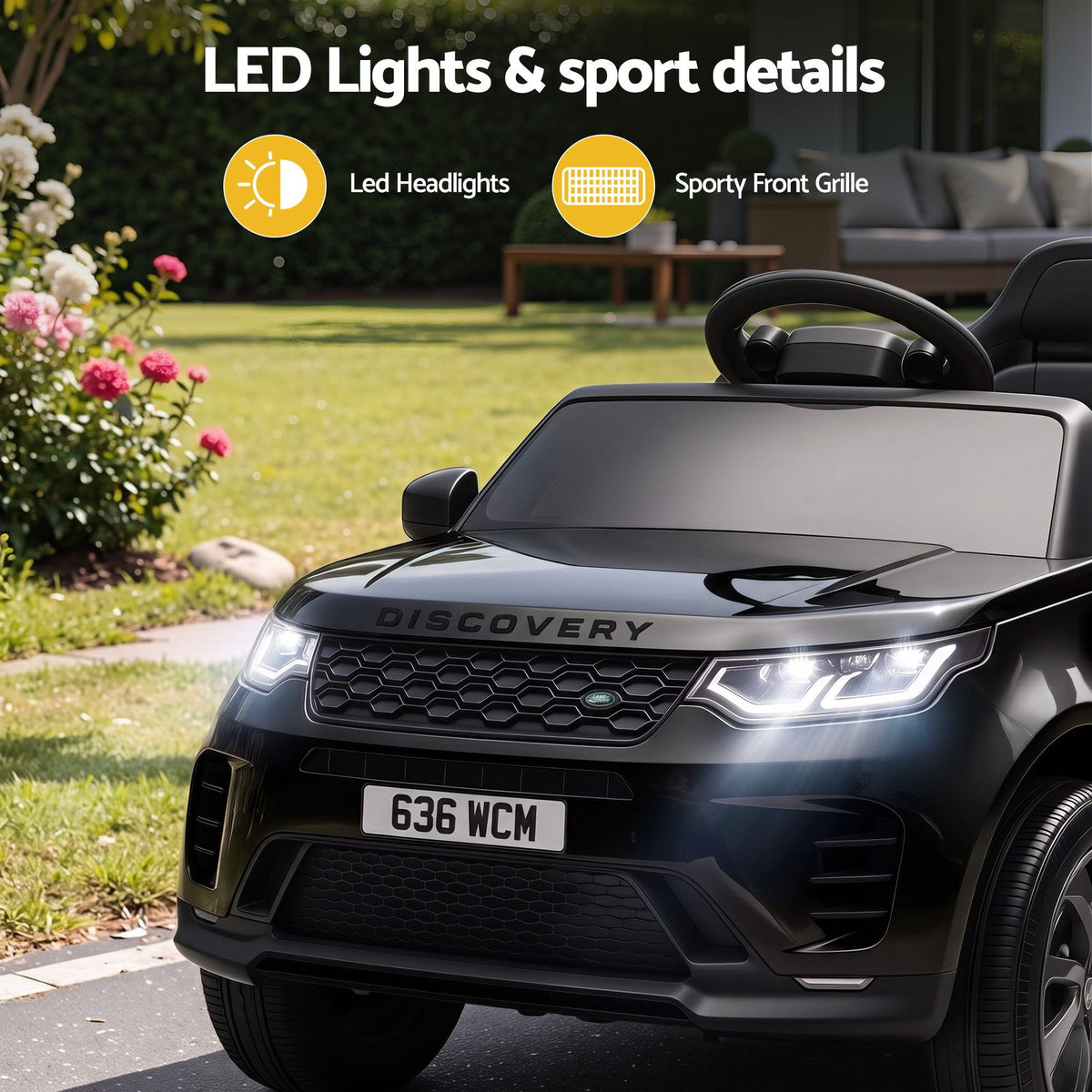 Land Rover Kids Ride On Car 12V Electric Remote Control Black