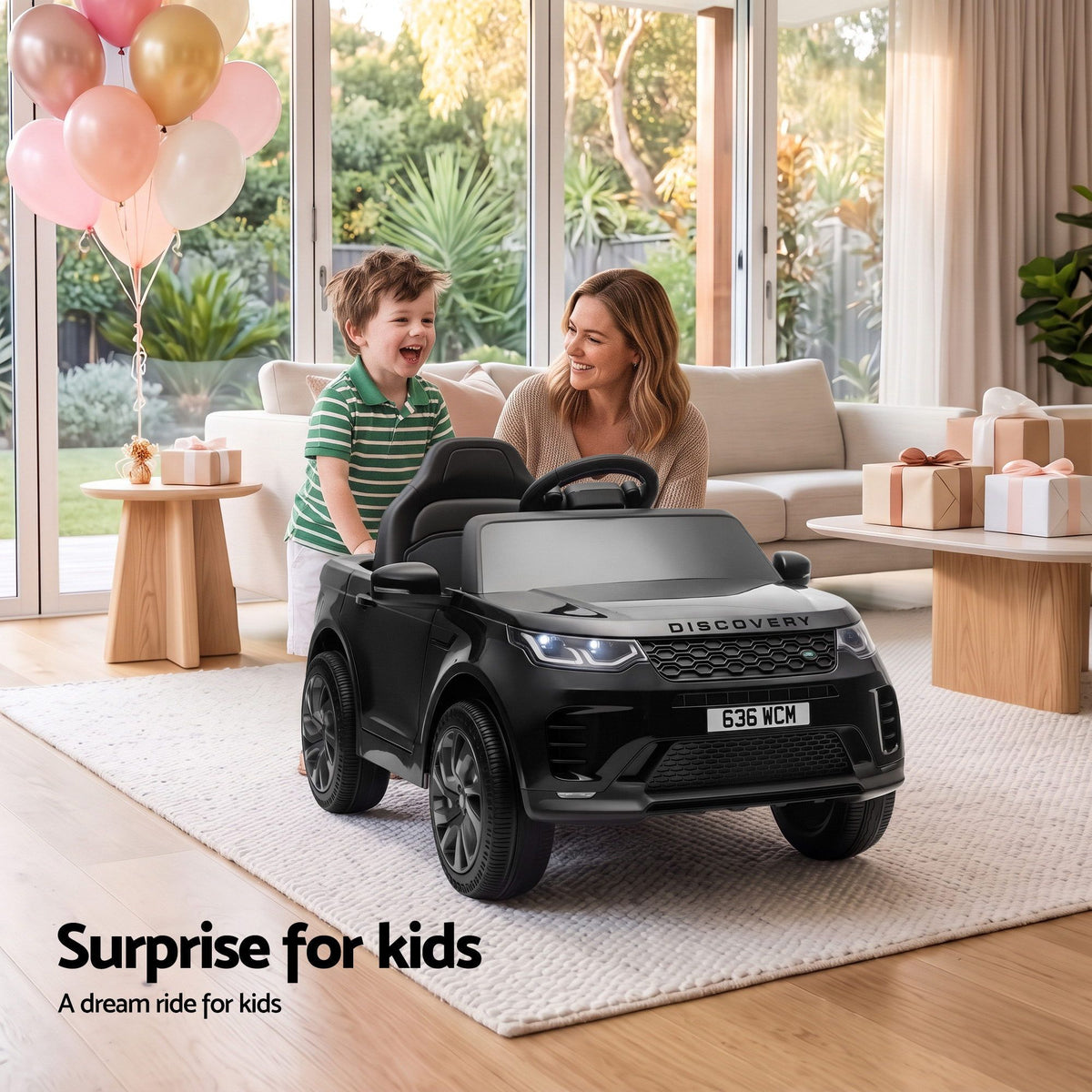 Land Rover Kids Ride On Car 12V Electric Remote Control Black