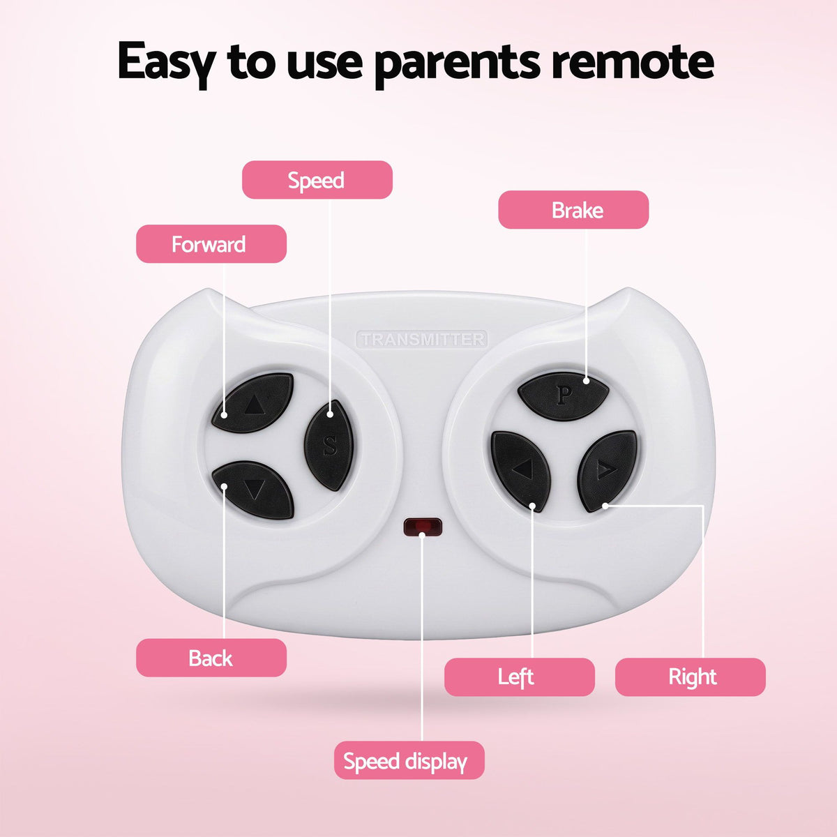 Land Rover Kids Ride On Car 12V Electric Remote Control Pink