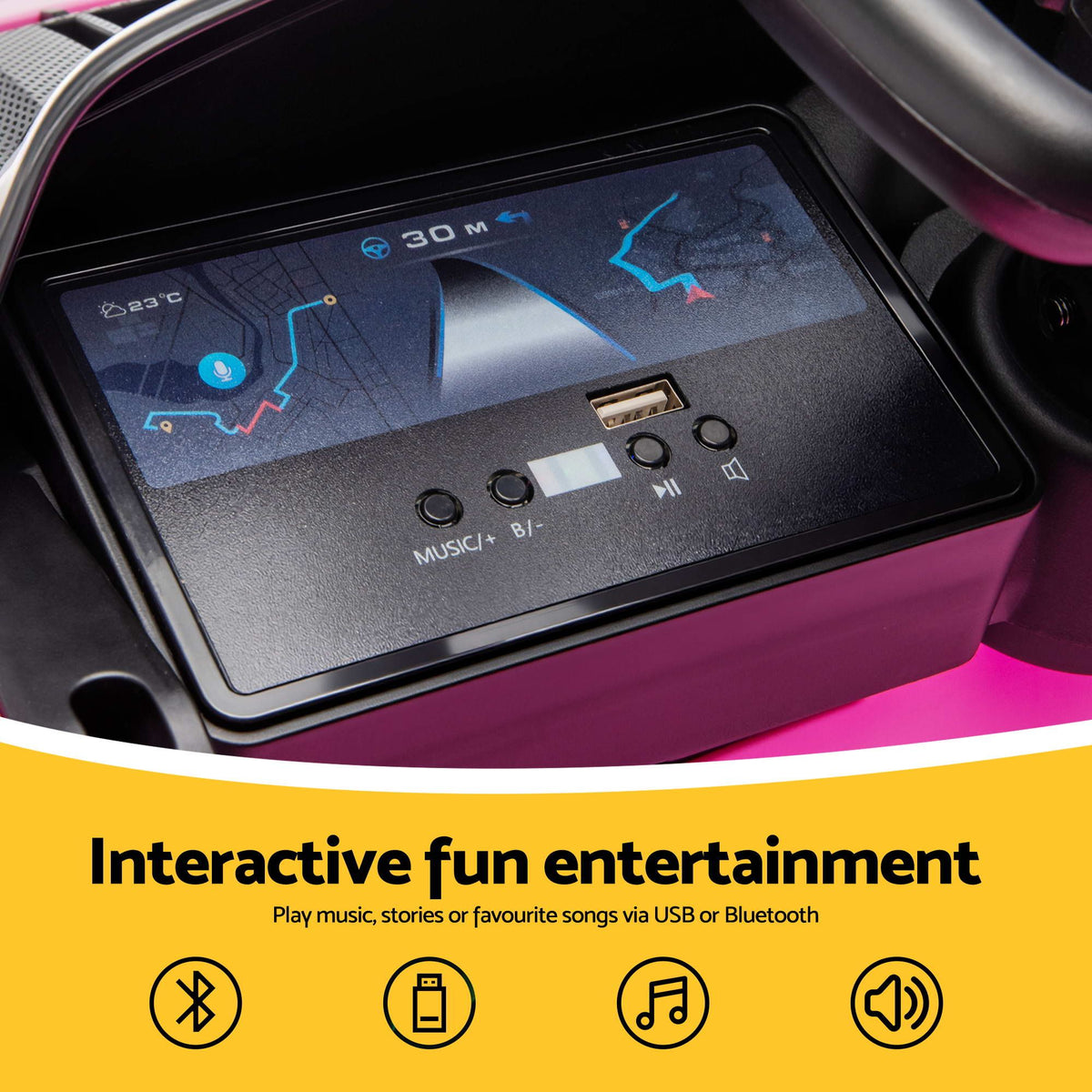 Ride On Car Maserati Licensed MCXtrema Car for Kids 12V Remote Control Pink