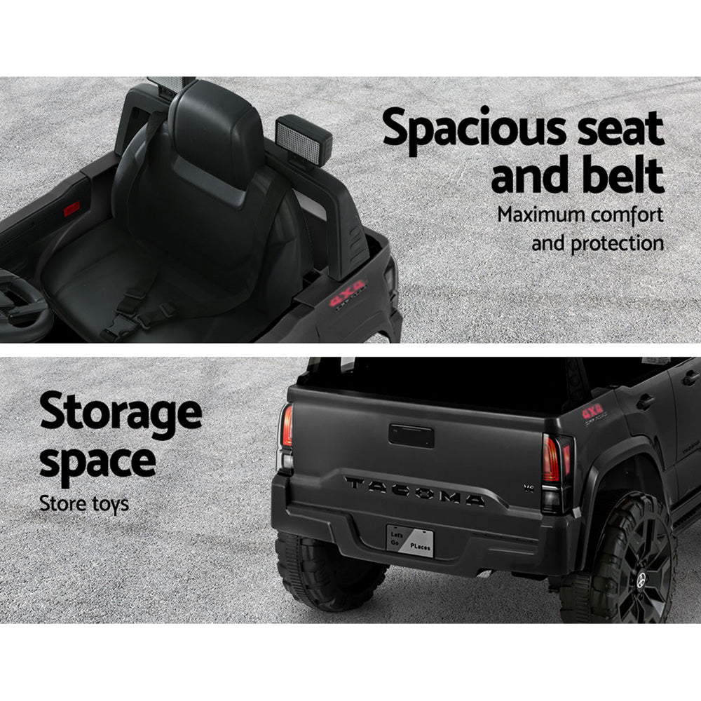 Toyota Tacoma 12V Kids Electric Ride-On Car Black
