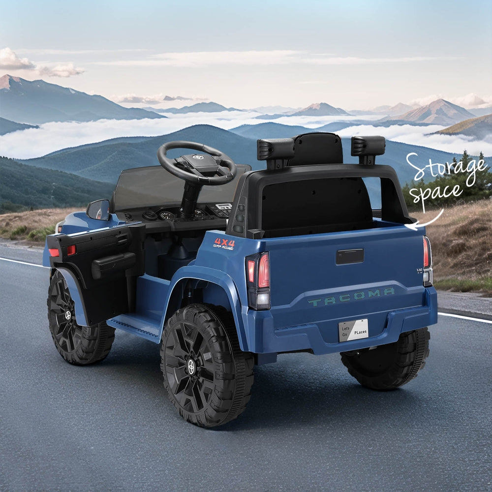 Toyota Tacoma Kids Electric Ride-On Car 12V Blue Remote Control
