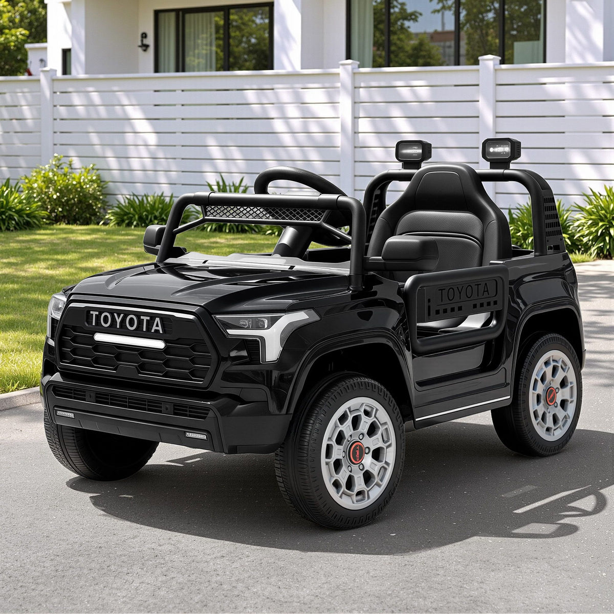 Toyota Sequoia TRD Pro Kids Ride On Car 12V Remote Control Black