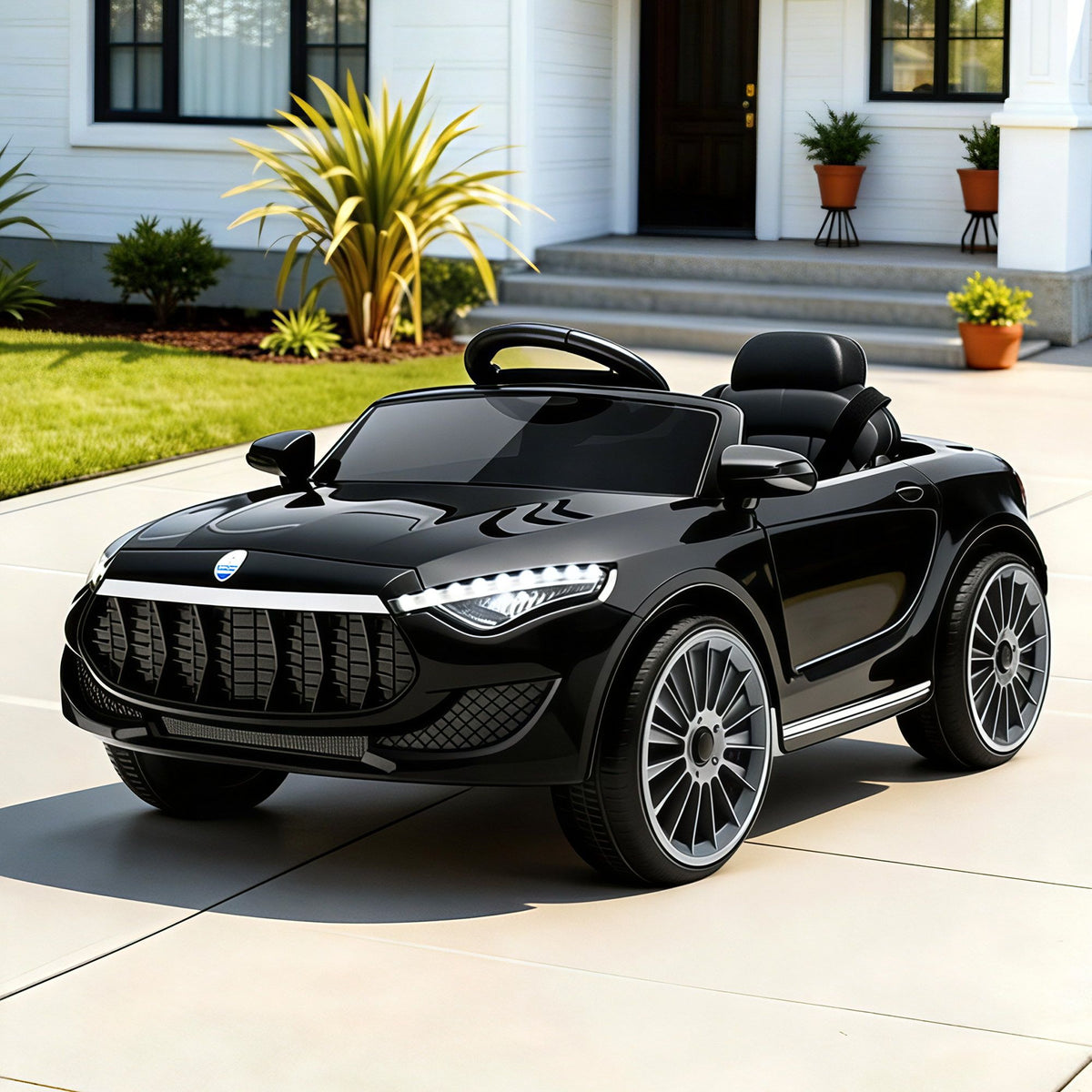 Rigo Kids Electric Ride On Car with Remote Control 12V Black