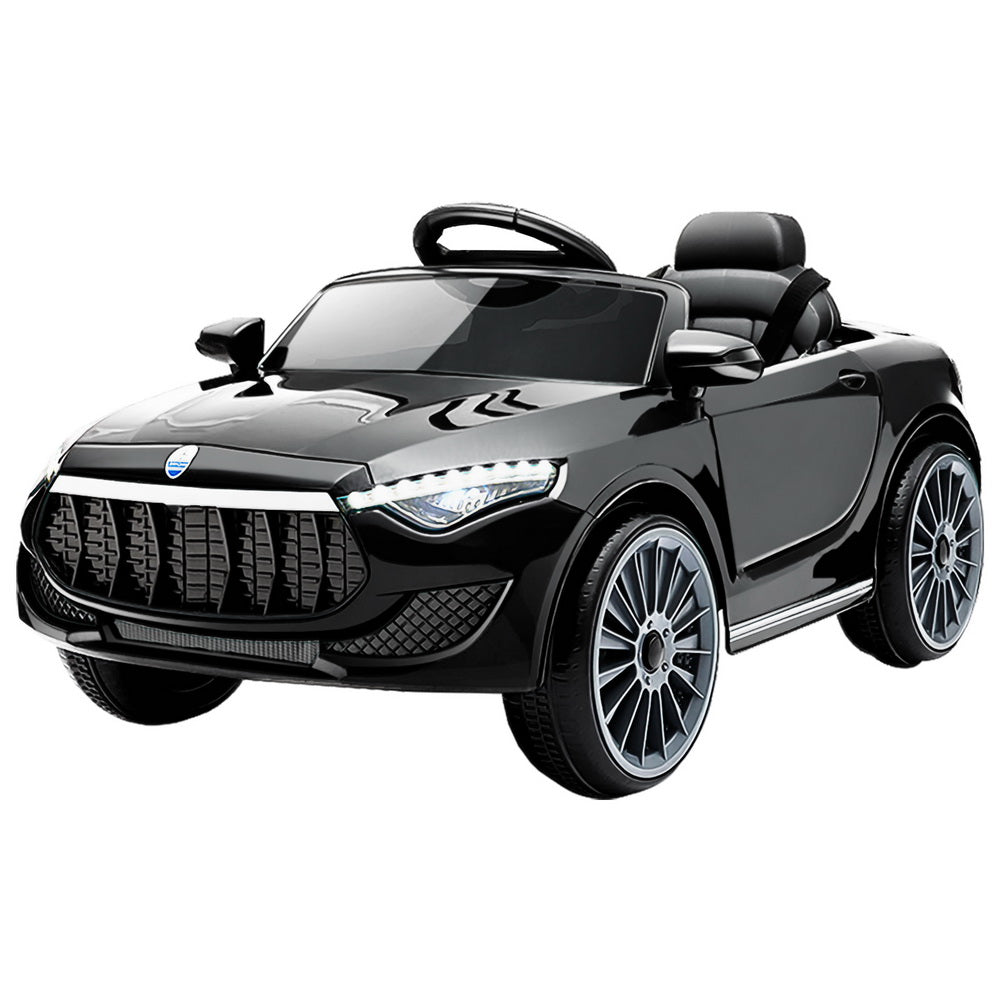 Rigo 12V Kids Electric Ride-On Car Black Remote Control Music