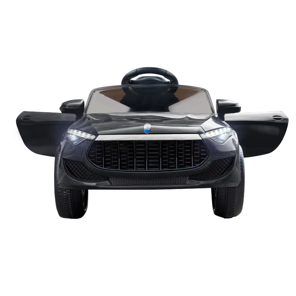 Rigo 12V Kids Electric Ride-On Car Black Remote Control Music