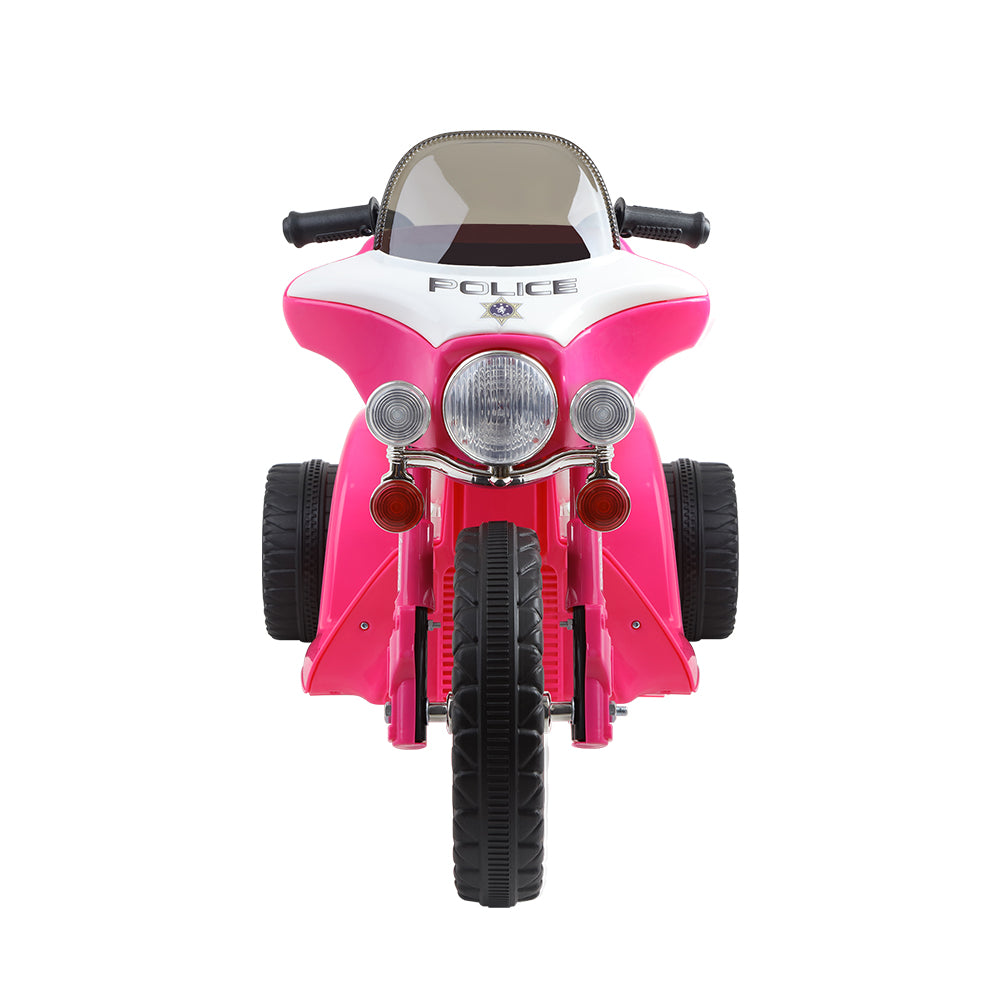 Rigo Kids 6V Electric Ride-On Police Motorcycle Pink