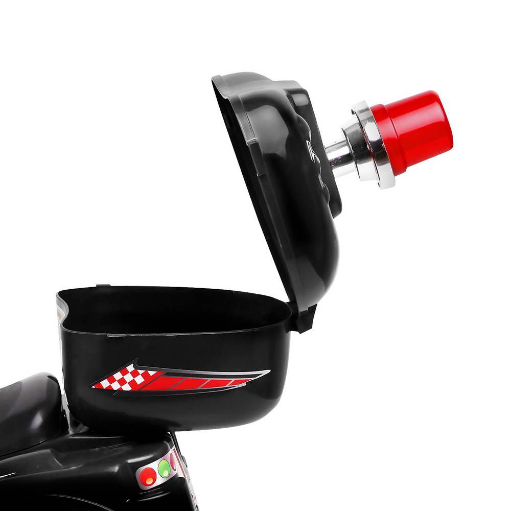 Rigo Kids Electric Ride On Police Motorcycle 6V Black