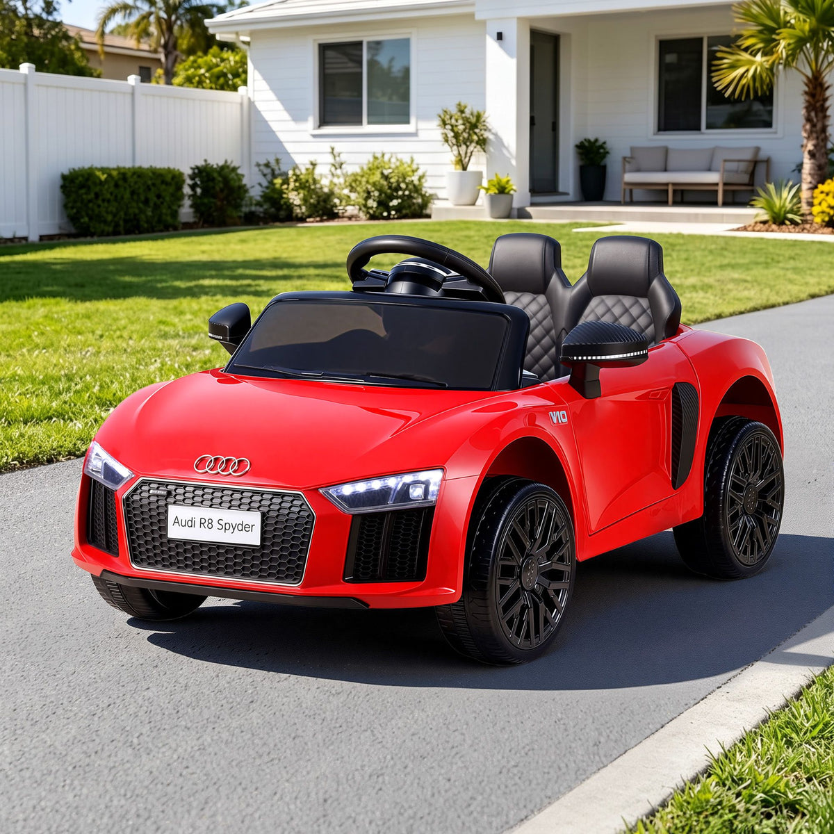Audi R8 Licensed Kids Ride On Car 12V Electric Red