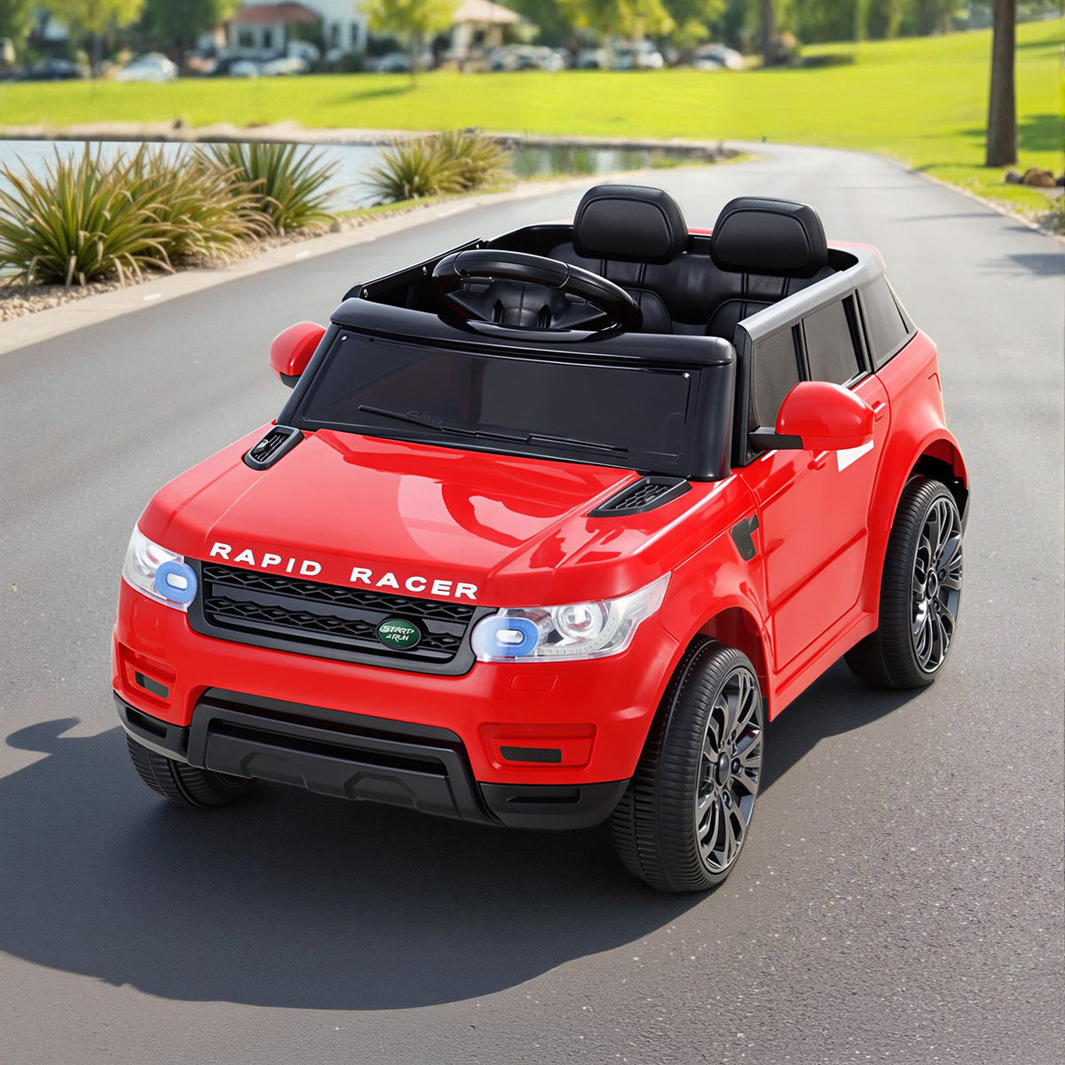 Rigo Kids Electric Ride On Car SUV Remote Red