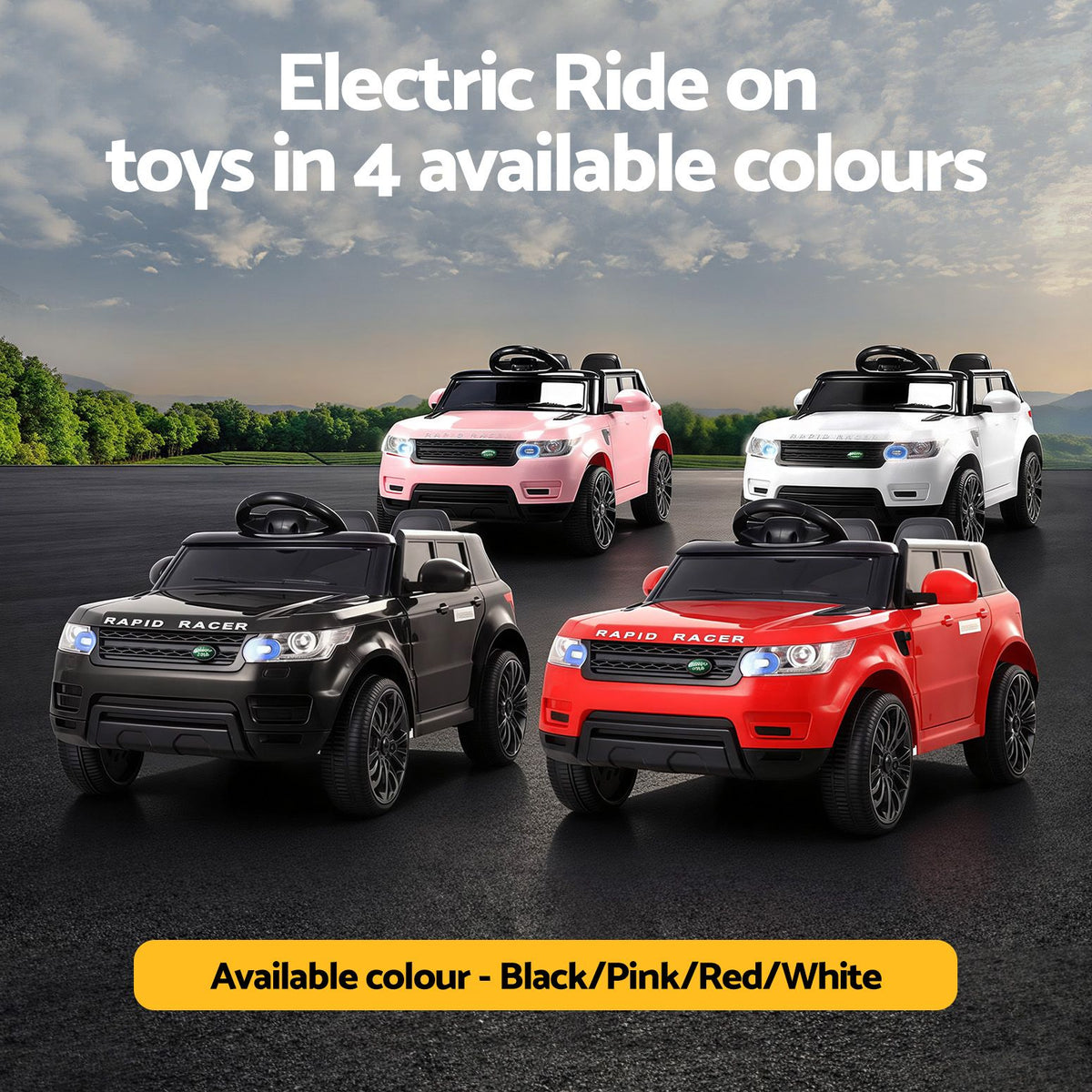 Rigo Kids Ride On SUV Car with Remote Control 12V White