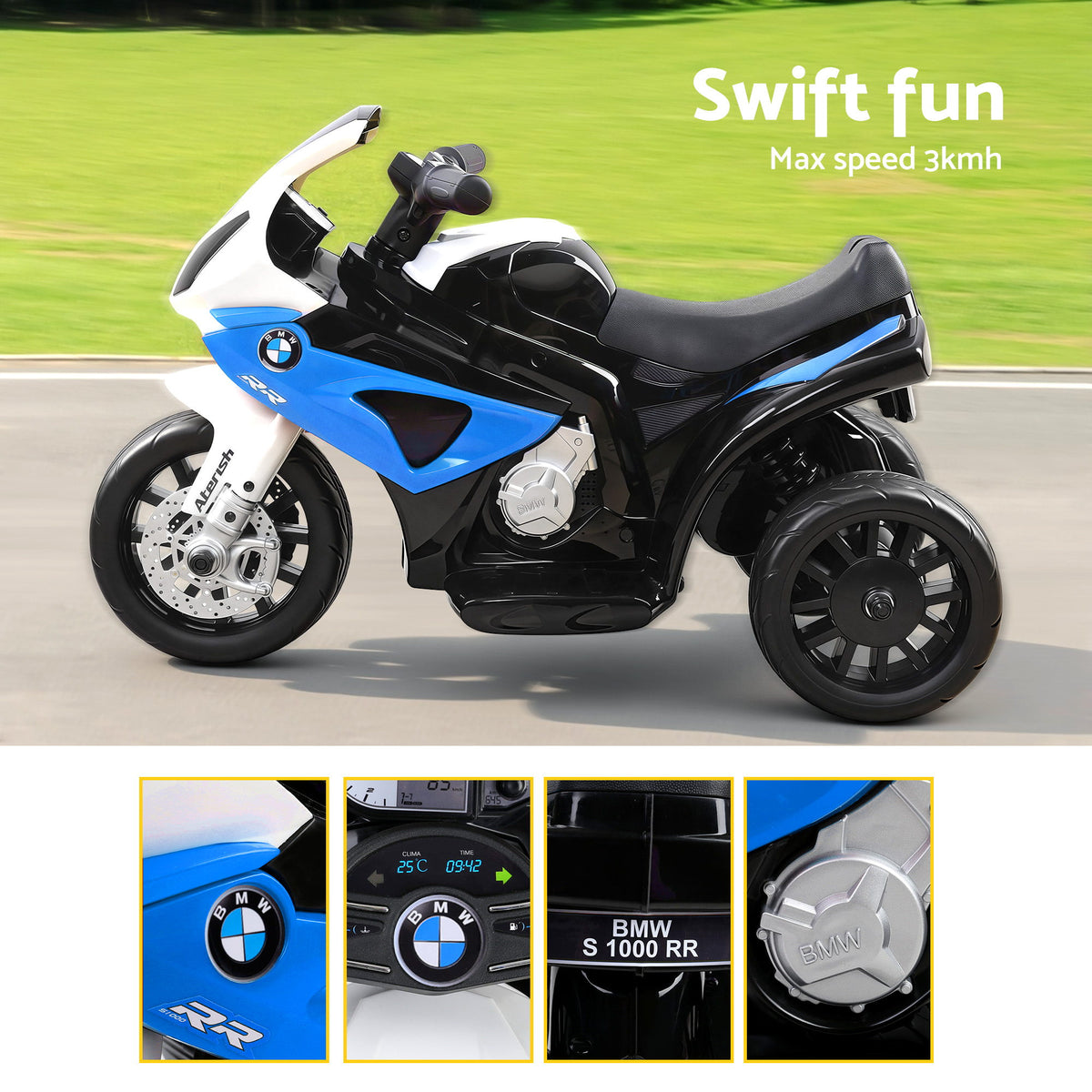BMW S1000RR Kids Electric Ride On Motorbike Blue
