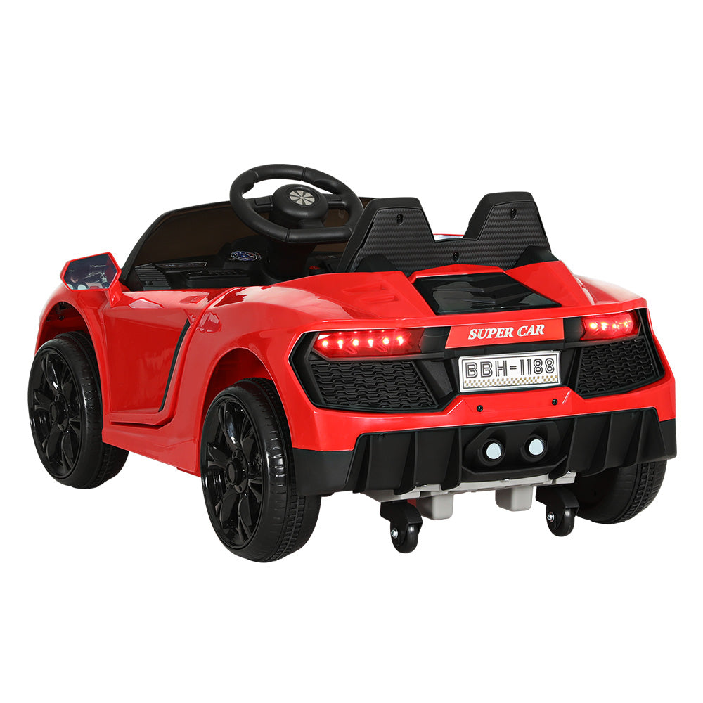 Rigo Kids 12V Electric Ride-On Car Ferrari-Inspired Red