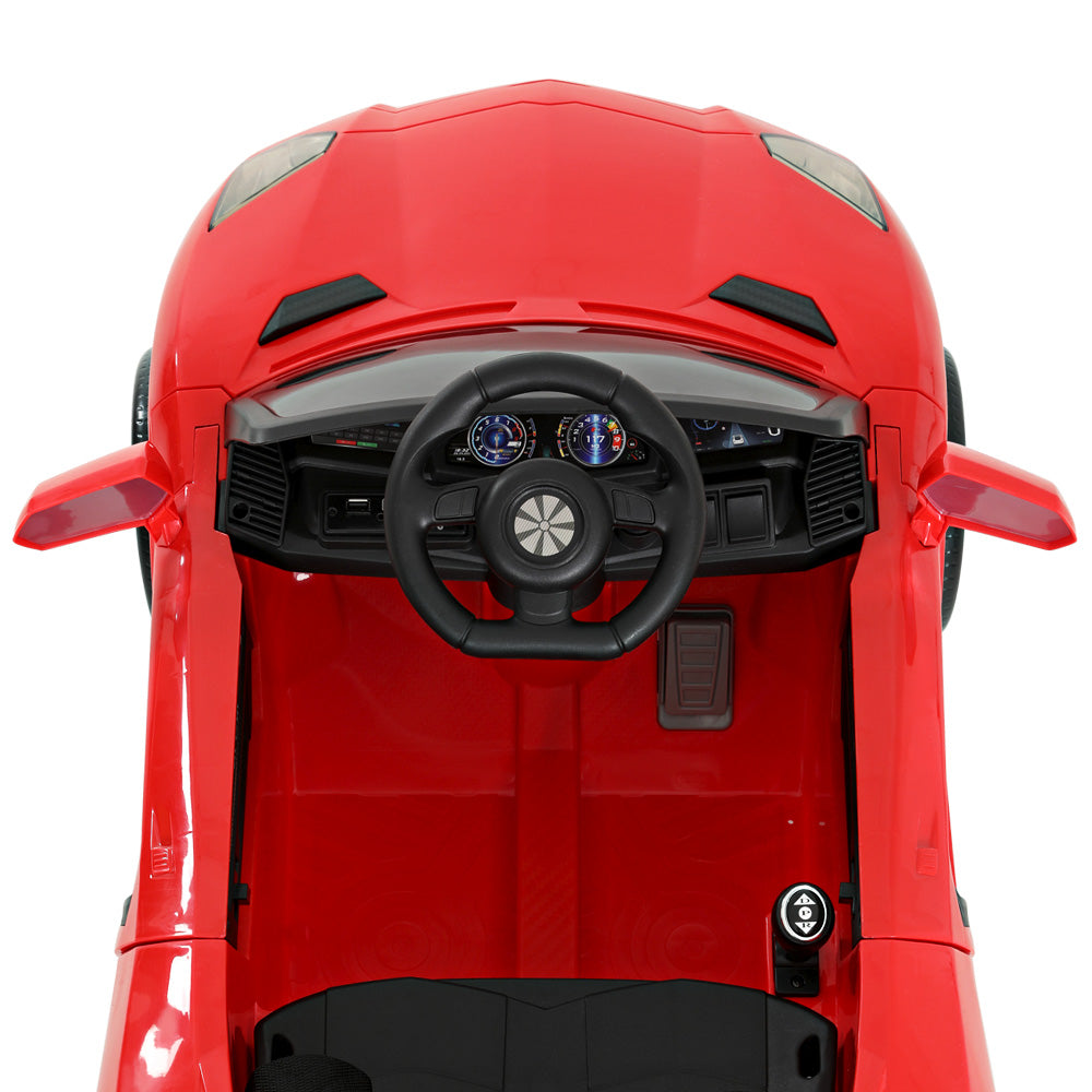 Rigo Kids 12V Electric Ride-On Car Ferrari-Inspired Red