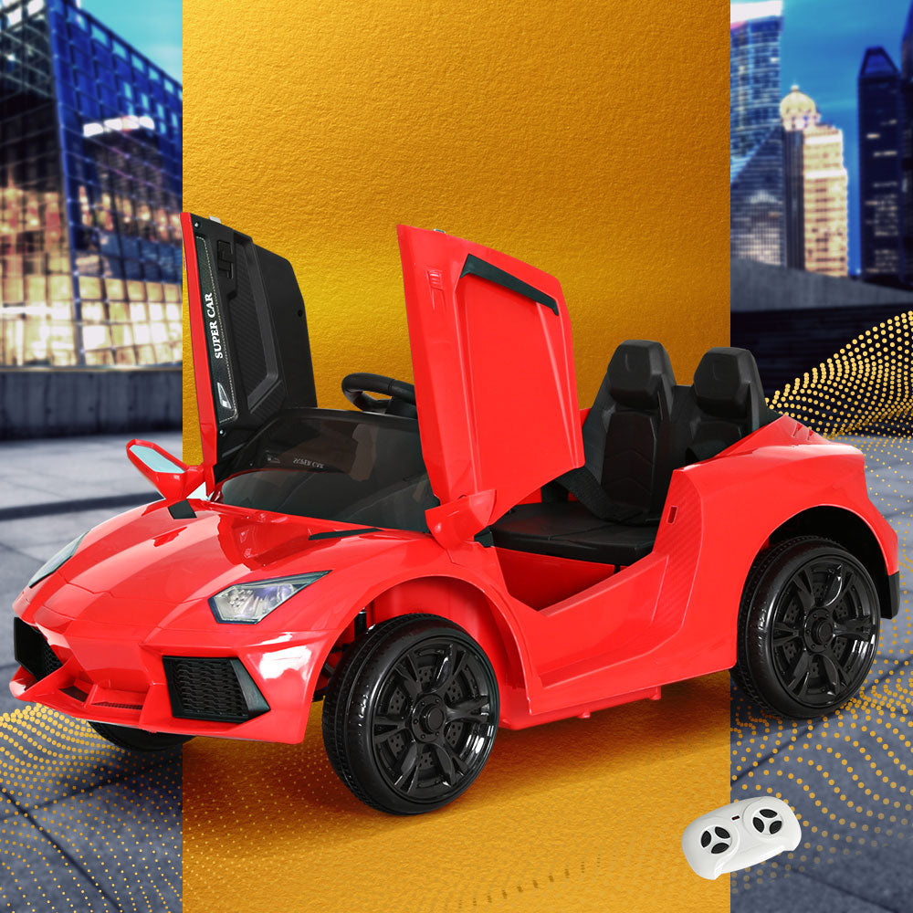 Rigo Kids 12V Electric Ride-On Car Ferrari-Inspired Red