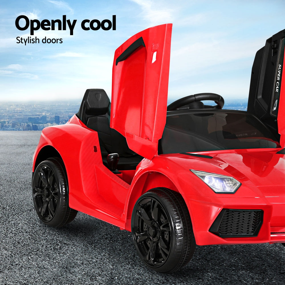 Rigo Kids 12V Electric Ride-On Car Ferrari-Inspired Red
