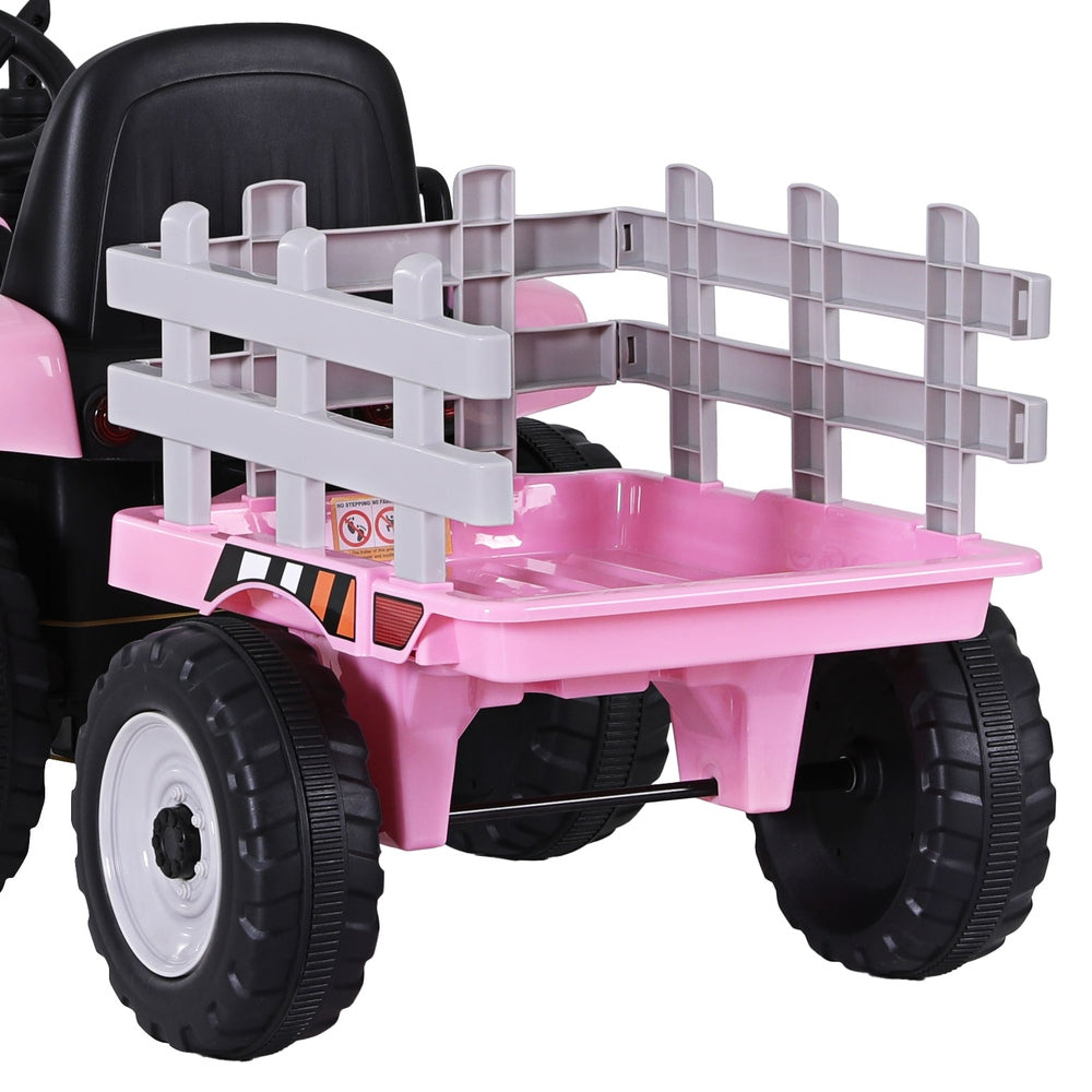 Rigo 12V Kids Electric Ride-On Tractor Pink