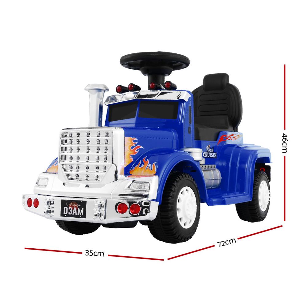Rigo 6V Kids Electric Ride-On Truck Blue