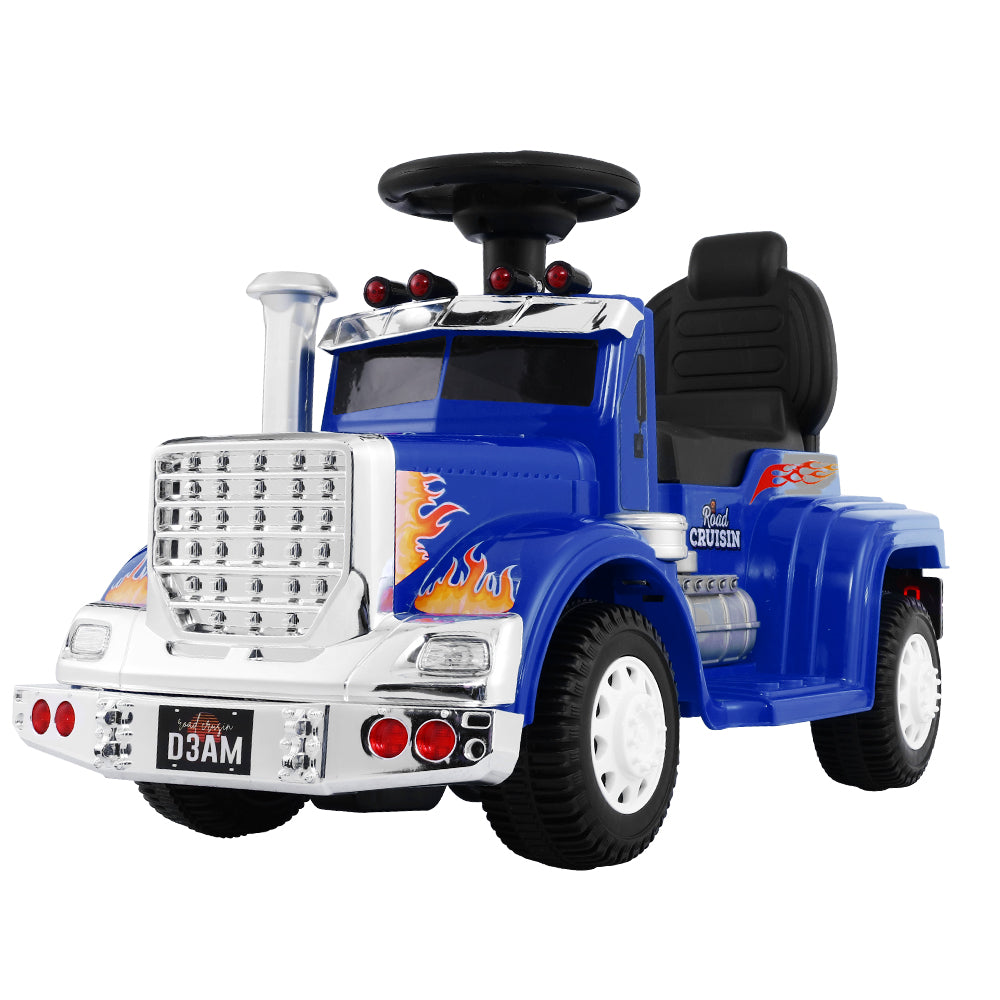 Rigo 6V Kids Electric Ride-On Truck Blue